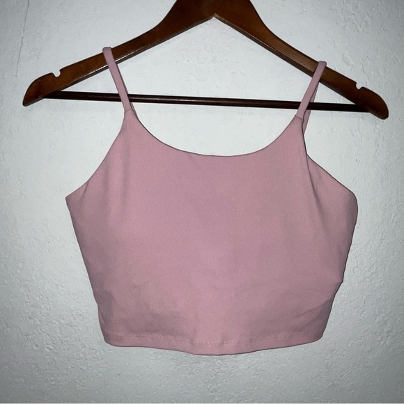 Women's Mauve Longline Sports Bra - Picture 2 of 6